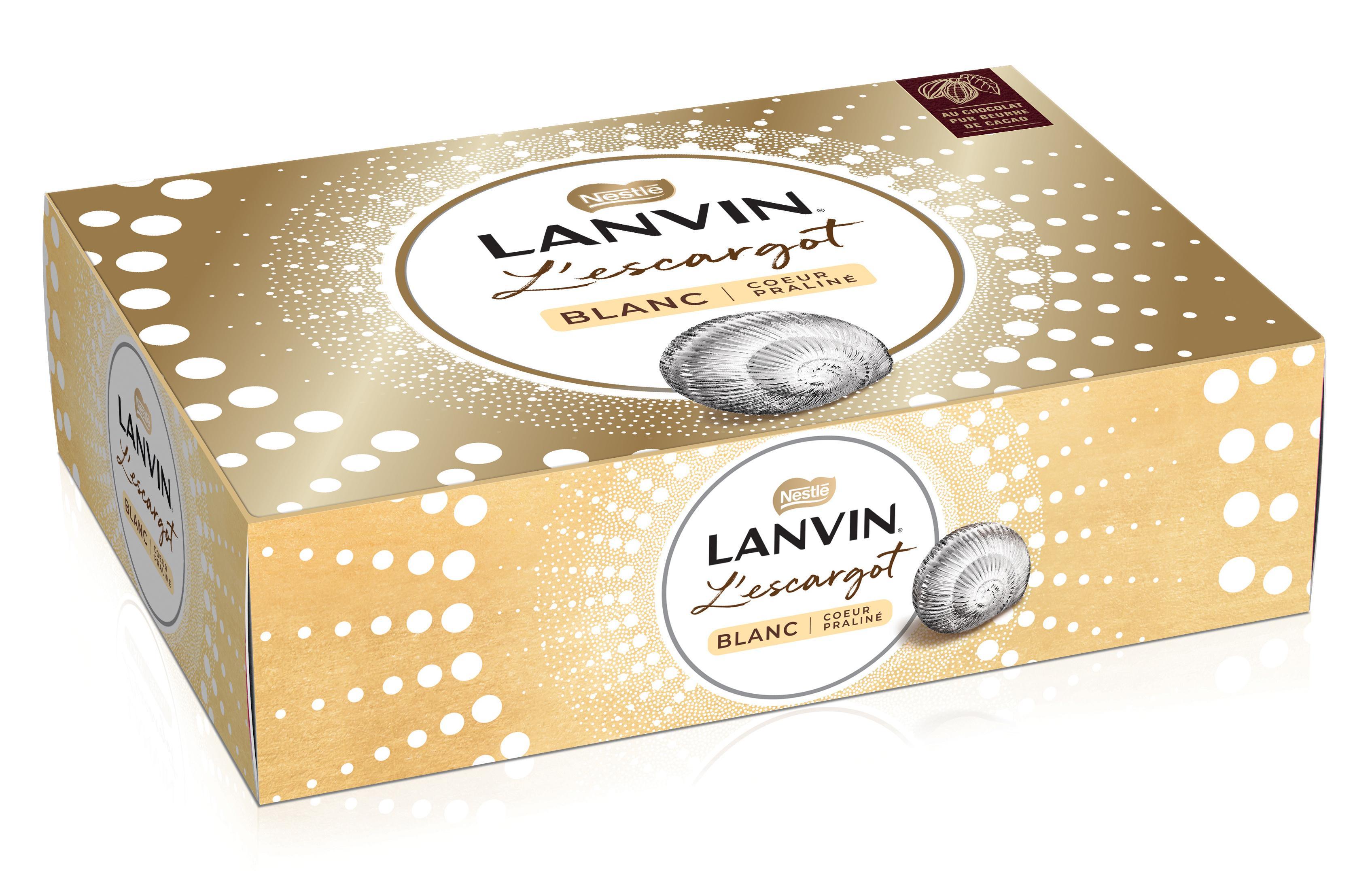 L'escargot chocolat blanc LANVIN, 164g - Super U, Hyper U, U