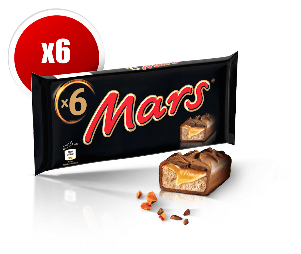 Barres chocolatées fourrées au caramel MARS