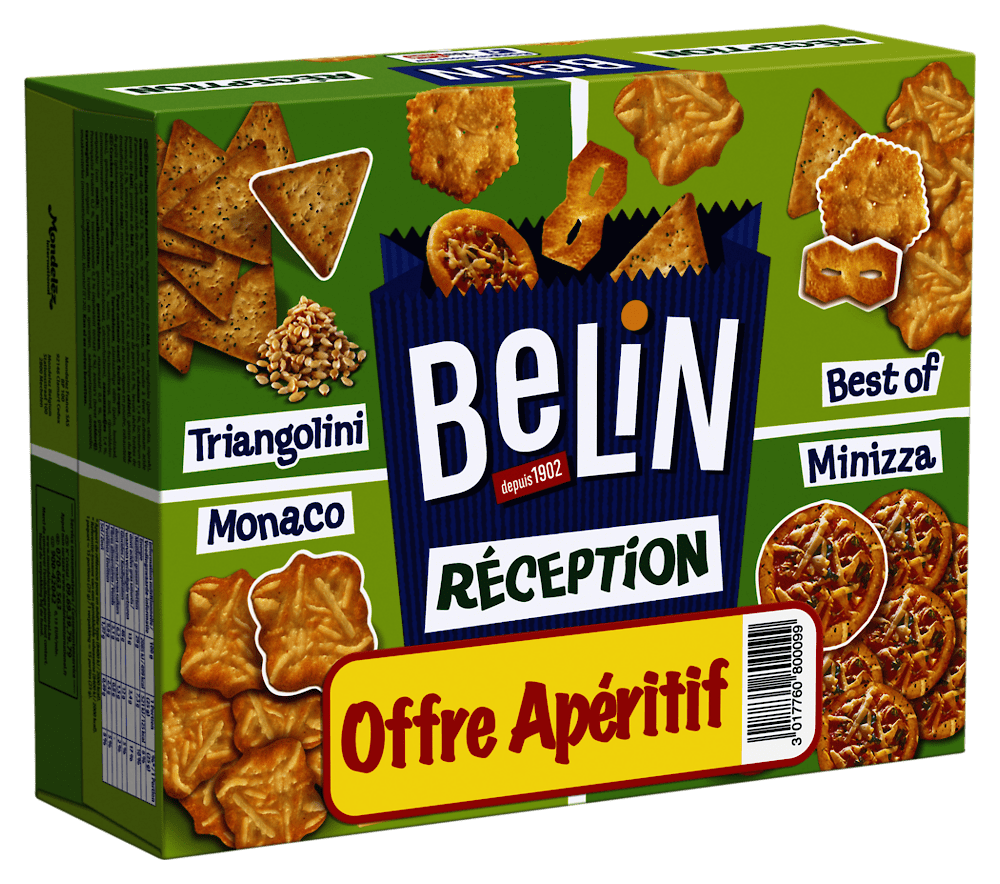 Biscuits apéritifs crackers assortiment Réception BELIN