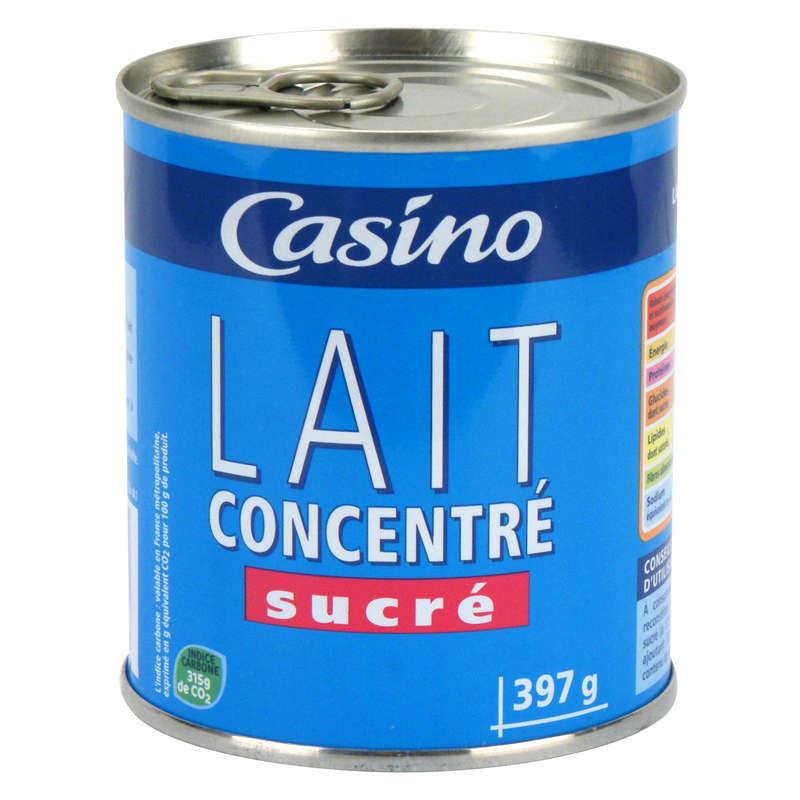 Lait concentré sucré - Casino - 397 g