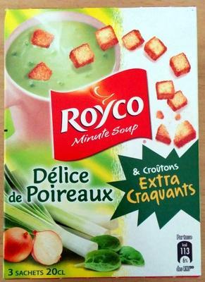 Royco Soupe Déshydratée Poireaux & Croûtons La Boite De 3 Sachets