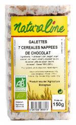 NATURALINE GALETTE RIZ NAPPEES CHOCO 150G - Produits Bio